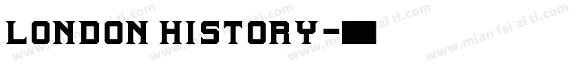 London History字体转换